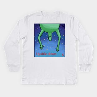 Upside down Kids Long Sleeve T-Shirt